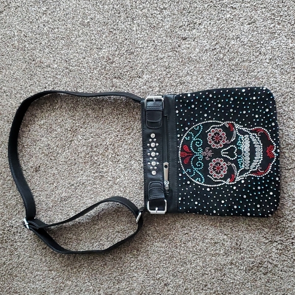 Women's Bling Sugar Skull Purse - Picture 1 of 6